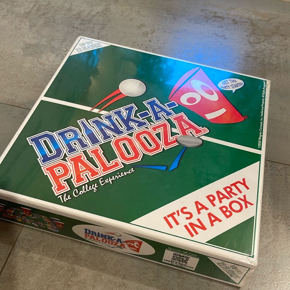 DrinkAPalooza board game brand new in shrink wrap. Party cups are not included